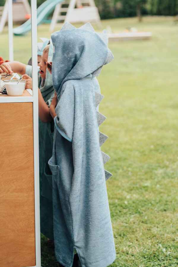 Lühikeste varrukatega Poncho DINOSAUR - lastele - Image 5