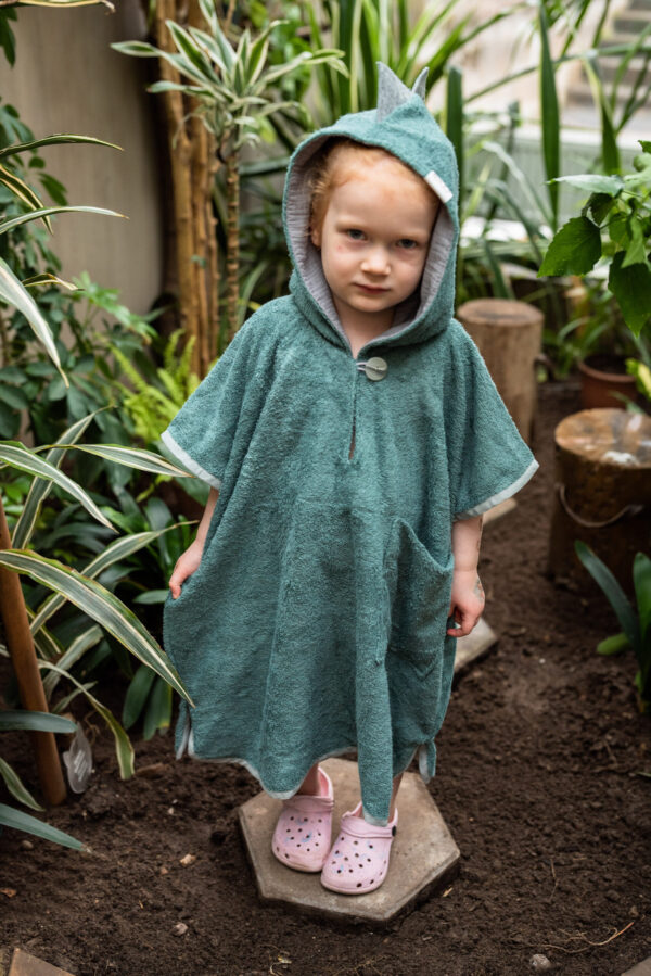 Lühikeste varrukatega Poncho DINOSAUR - lastele - Image 7