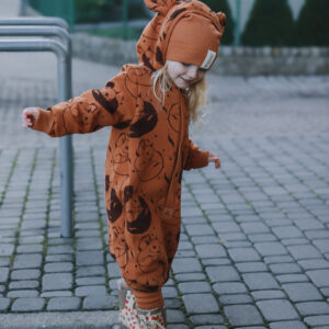 Kõrvadega kombensioon beebidele ja lastele- Cinnamon Squirrel