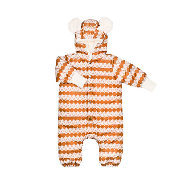 Talvekombe teddy-voodriga beebidele ja lastele - Oranžid täpid - Image 5