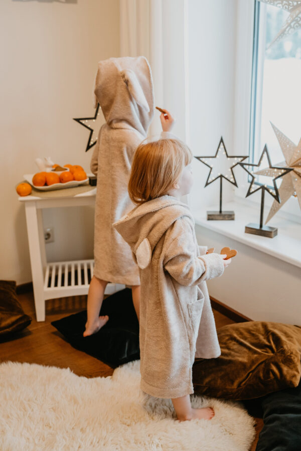 Pikkade varrukatega poncho Teddy lastele (suuruses 82/86-116)